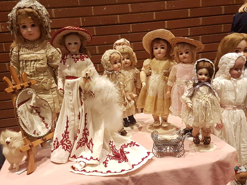 bambole, cartapesta, brand 1, francesi, medie dimensioni, epoca 1900