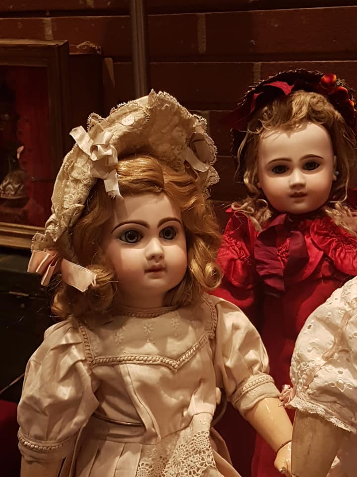 bambole, cartapesta, brand 1, francesi, medie dimensioni, epoca 1900