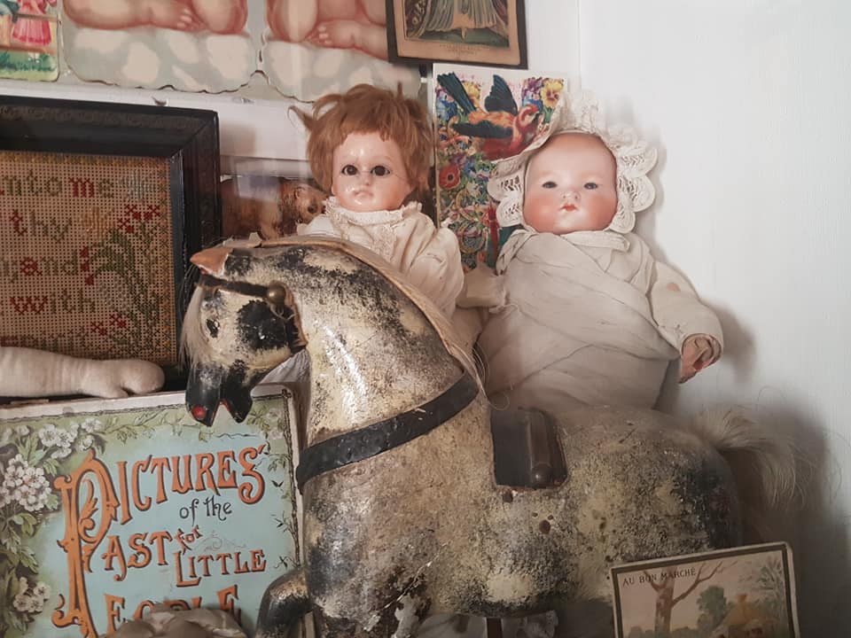 bambole, cartapesta, brand 2, italiane, grandi dimensioni, epoca 1900