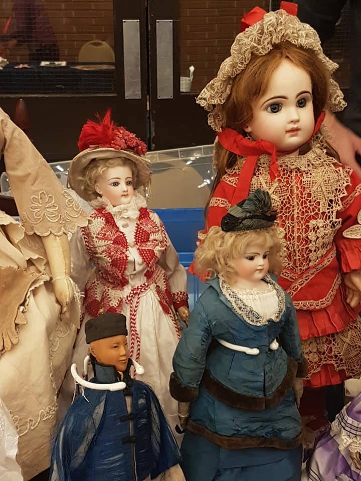 bambole, cartapesta, brand 1, francesi, medie dimensioni, epoca 1900