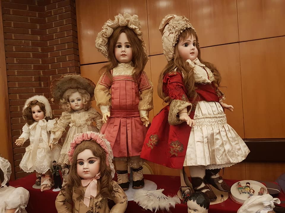 bambole, cartapesta, brand 1, francesi, medie dimensioni, epoca 1900